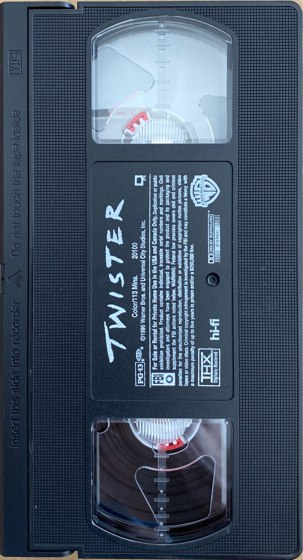 Twister VHS movie collectible [Barcode 085392010035] - Main Image 3