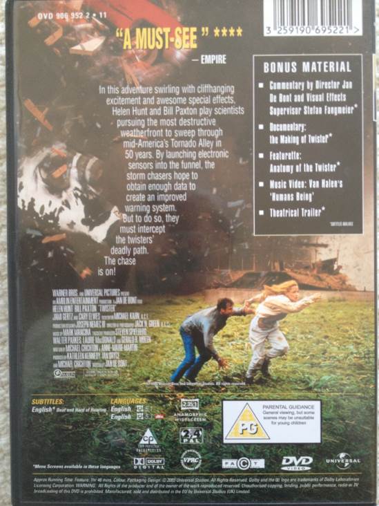 Twister DVD movie collectible [Barcode 3259190695221] - Main Image 2