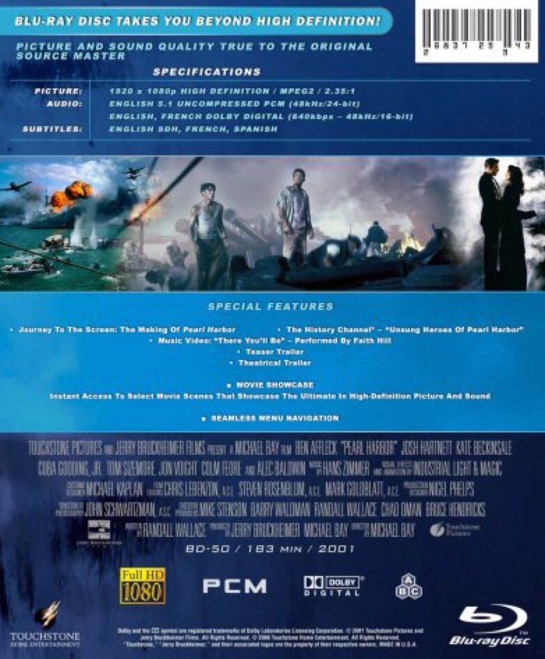 Pearl Harbor Blu-ray movie collectible [Barcode 8717418122744] - Main Image 2
