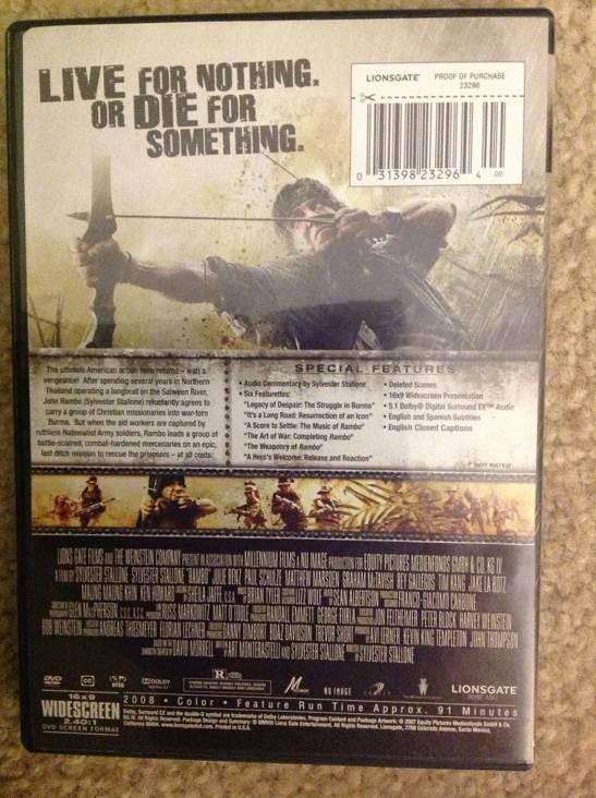 Rambo DVD movie collectible [Barcode 031398232964] - Main Image 2