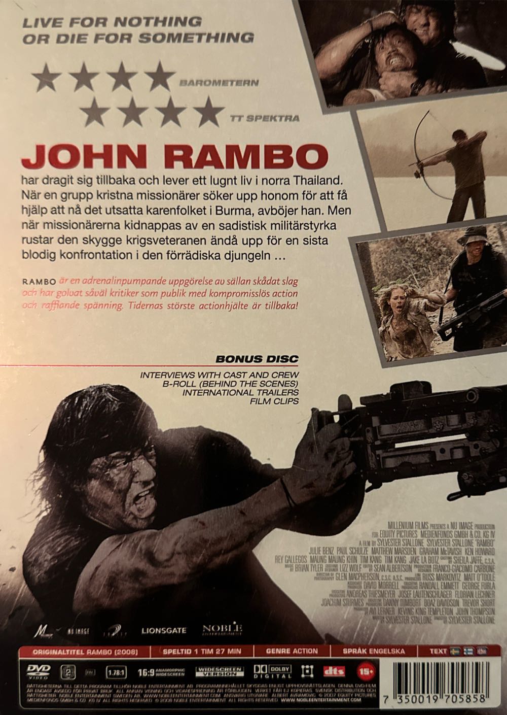 Rambo DVD movie collectible [Barcode 7350019705858] - Main Image 2
