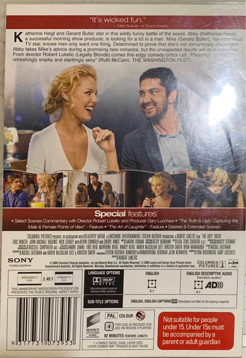 The Ugly Truth DVD movie collectible [Barcode 9317731073953] - Main Image 2