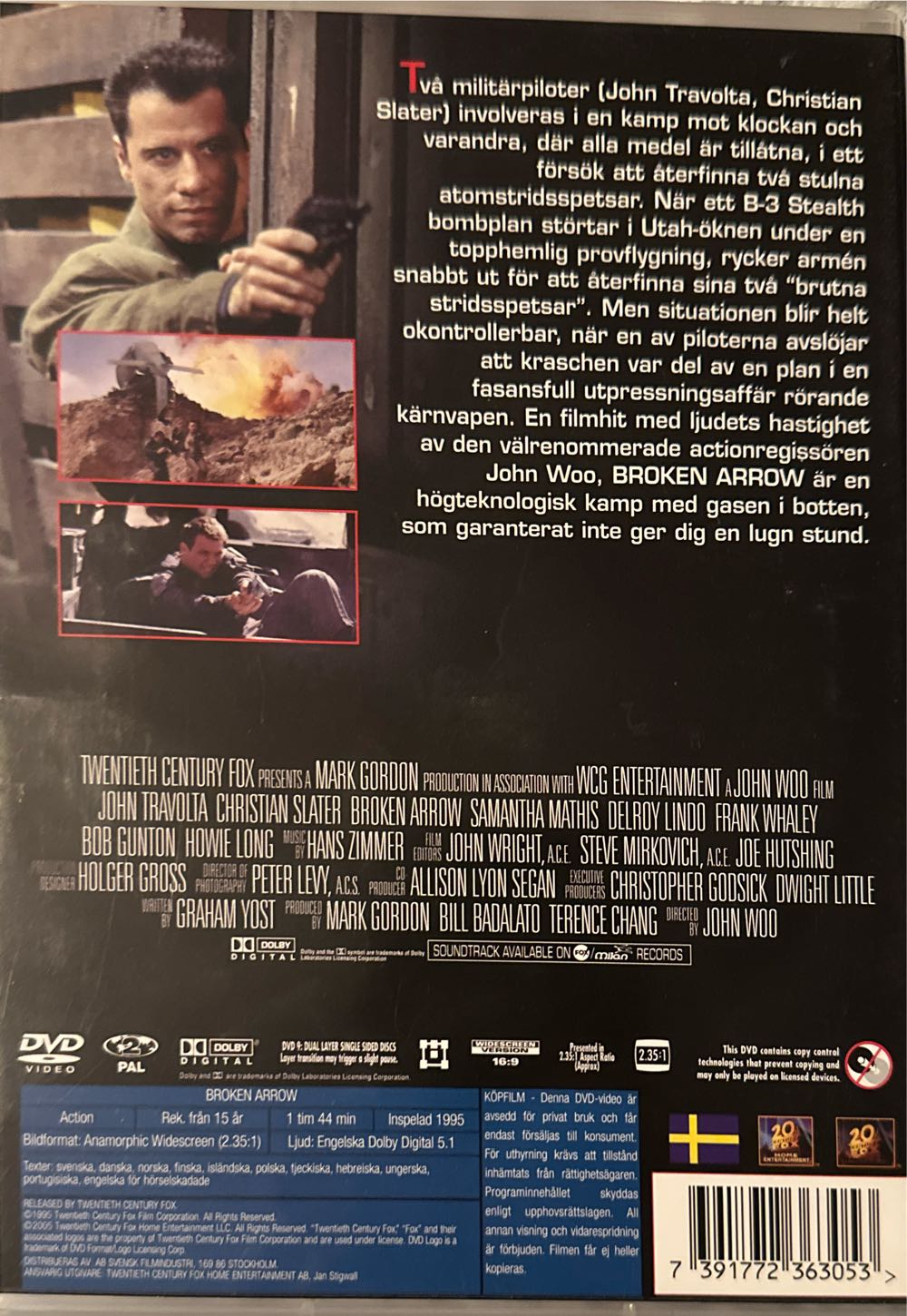 Broken Arrow DVD movie collectible [Barcode 7391772363053] - Main Image 2