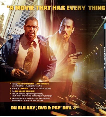 TheTaking of Pelham 1 2 3 Blu-ray movie collectible [Barcode 5050630414413] - Main Image 2
