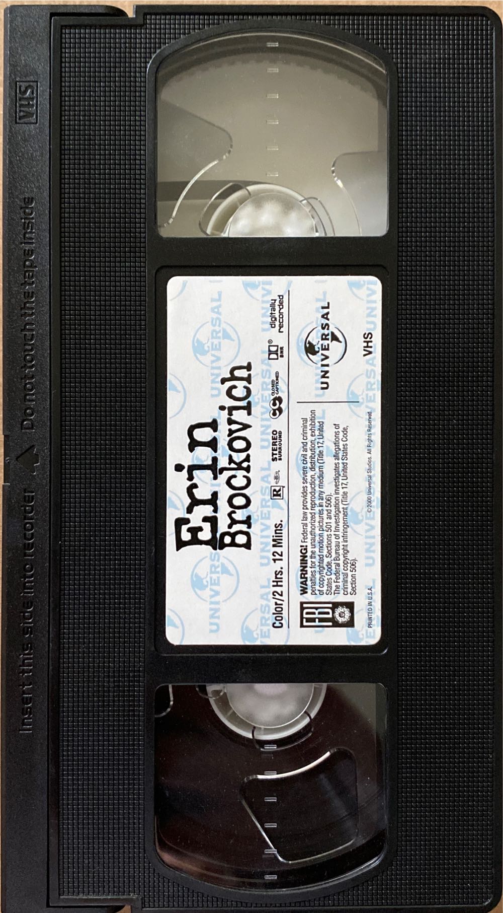 Erin Brockovich VHS movie collectible [Barcode 096898571036] - Main Image 3