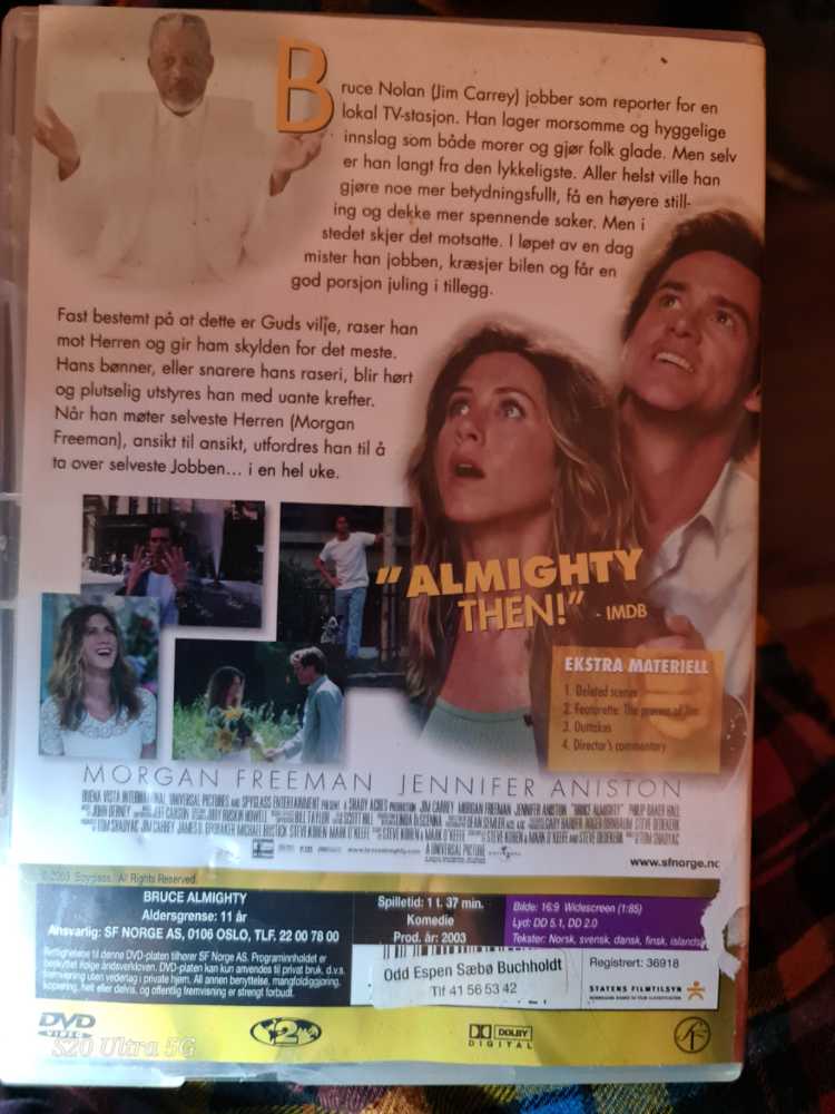 Bruce Almighty DVD movie collectible [Barcode 7036982005927] - Main Image 2