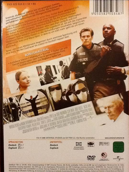 Inside Man DVD movie collectible [Barcode 5050582503487] - Main Image 2