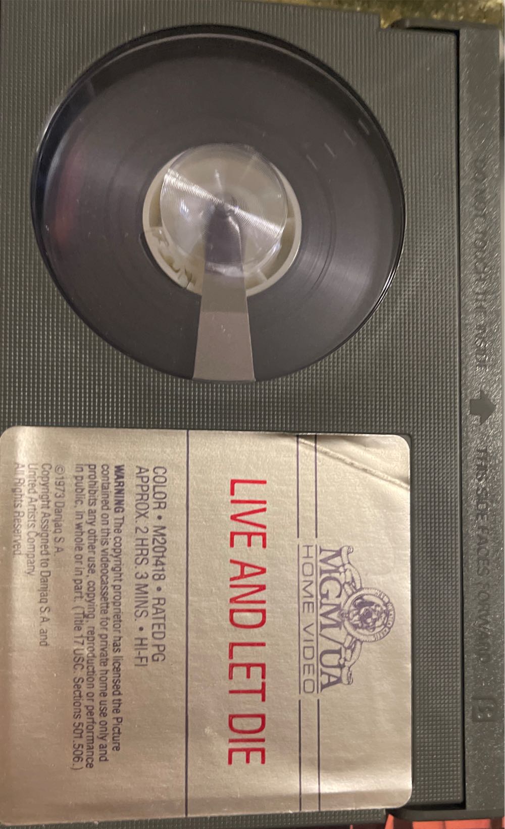 Live and Let Die Betamax movie collectible [Barcode 7036984510252] - Main Image 4