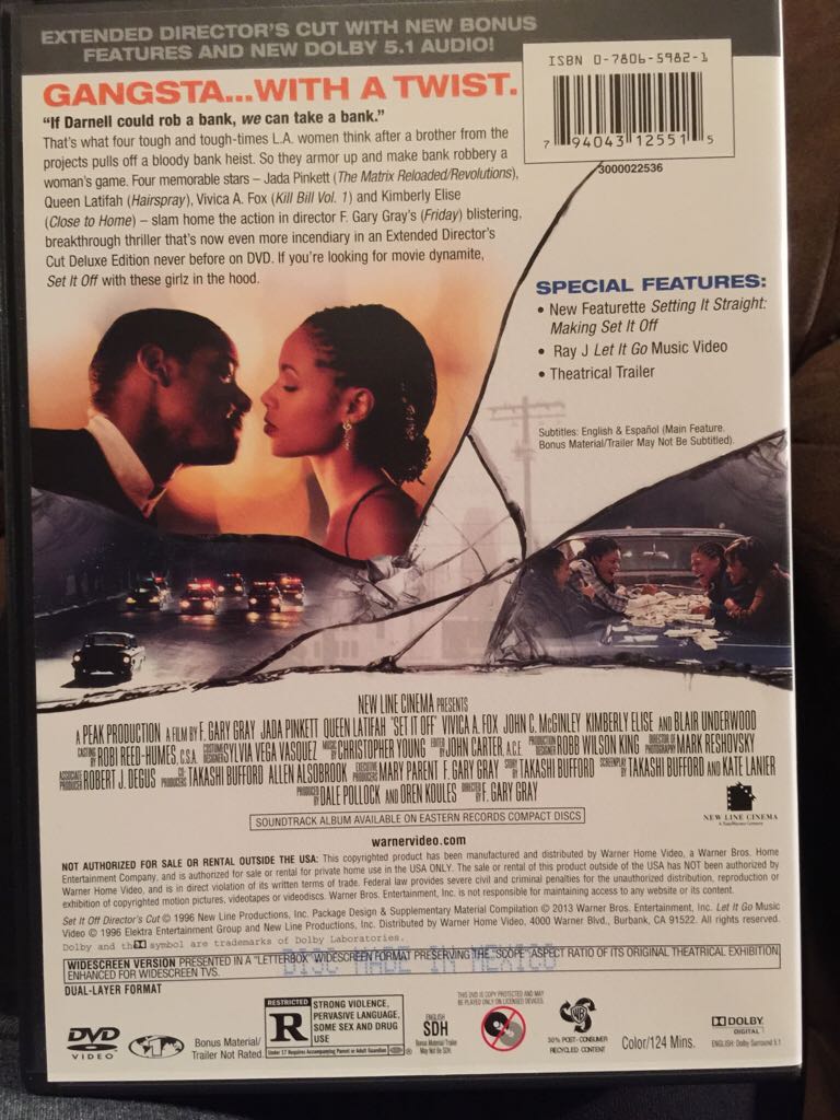 Set It Off DVD movie collectible [Barcode 794043125515] - Main Image 2