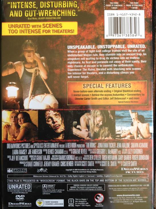 The Ruins DVD-R movie collectible [Barcode 097361385846] - Main Image 2