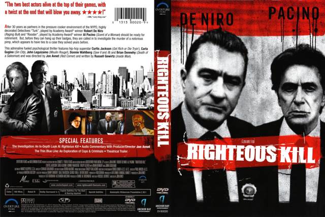 Righteous Kill Digital Copy movie collectible [Barcode 013138006196] - Main Image 2