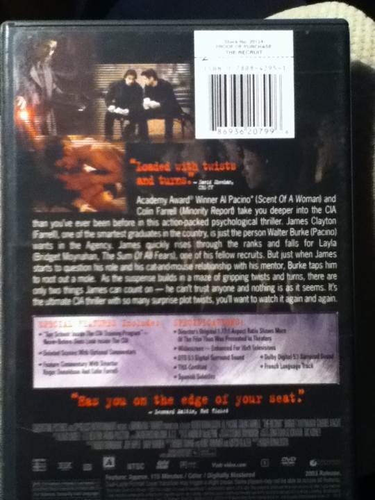 Recruit    M49 DVD movie collectible [Barcode 786936207996] - Main Image 2