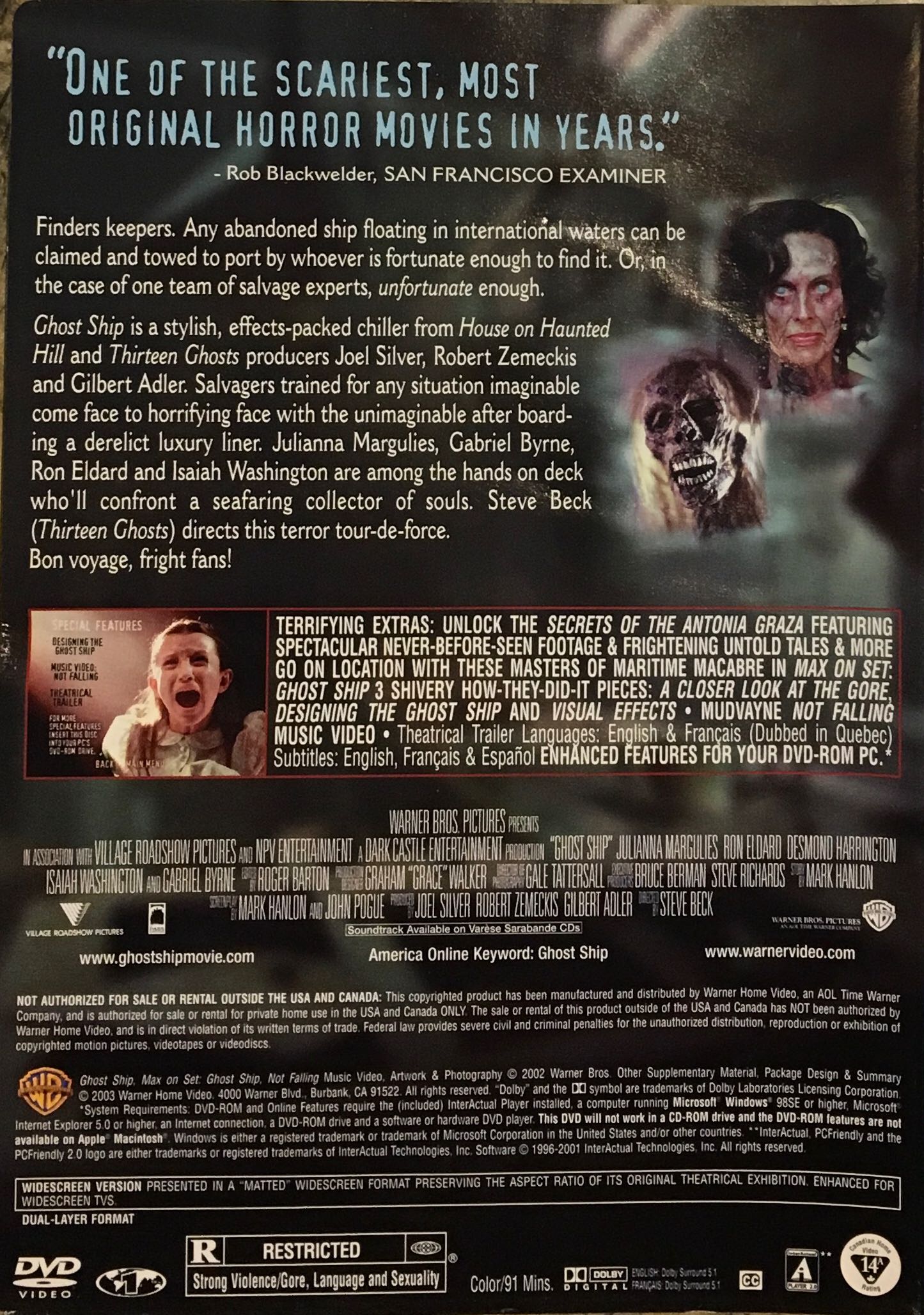 Scary: Ghost Ship DVD movie collectible [Barcode 10977156] - Main Image 2