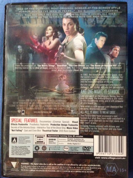 Ghost Ship (2002) DVD DVD movie collectible [Barcode 9398710373394] - Main Image 2