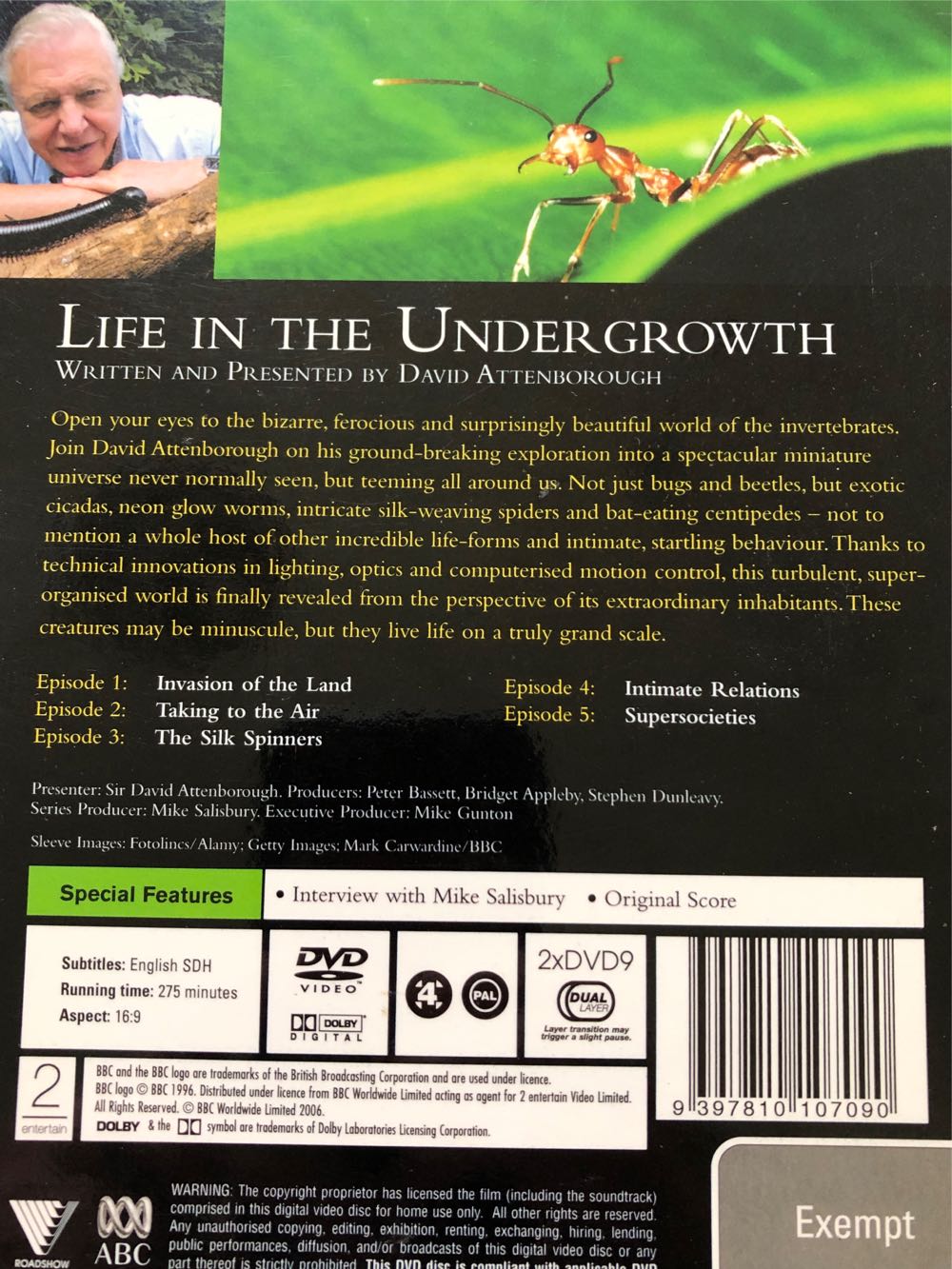 Life in the Undergrowth UMD movie collectible [Barcode 9397810107090] - Main Image 2