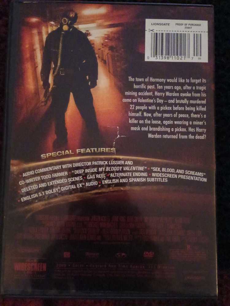 My Bloody Valentine Google Play movie collectible [Barcode 031398110217] - Main Image 2