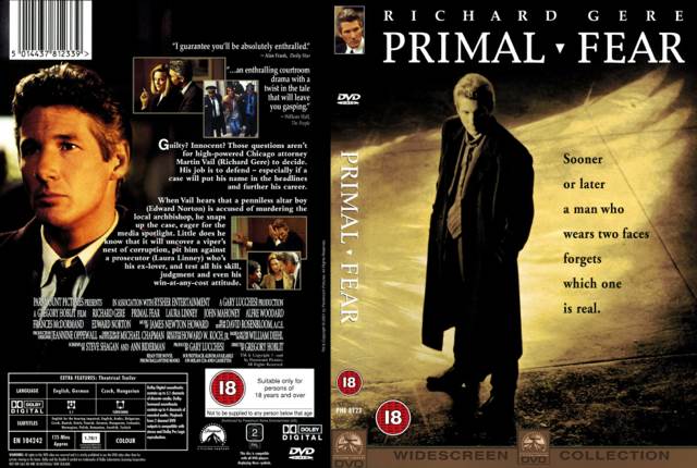 Primal Fear DVD movie collectible [Barcode 097363283270] - Main Image 2