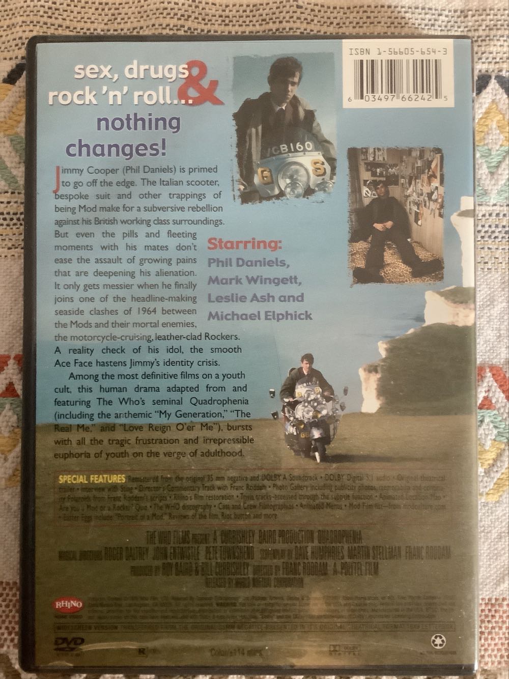 Quadrophenia DVD movie collectible [Barcode 603497662425] - Main Image 3