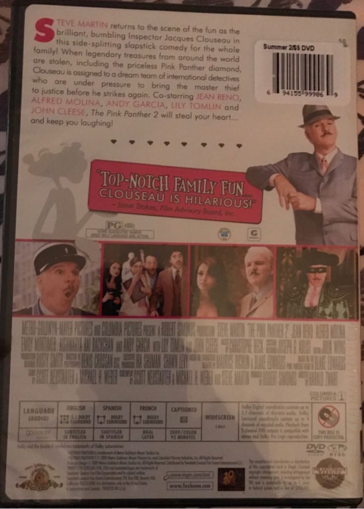 The Pink Panther 2 DVD movie collectible [Barcode 694155999069] - Main Image 2