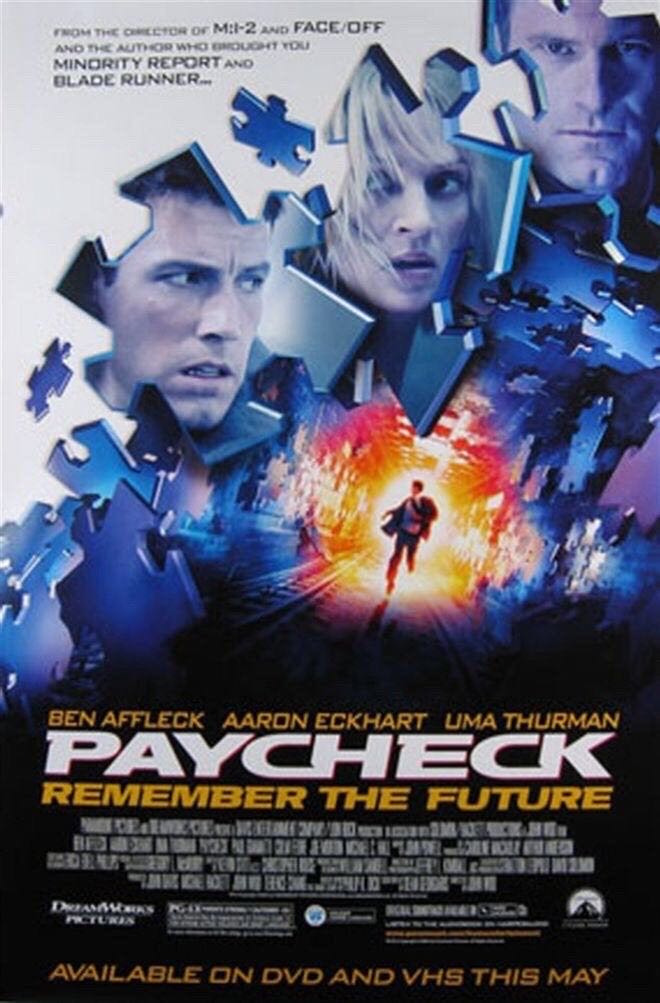 Paycheck Digital Copy movie collectible [Barcode 9324915042940] - Main Image 4
