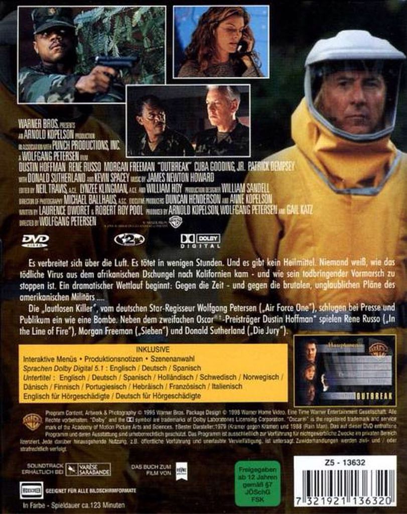 Outbreak - 1995 Digital Copy movie collectible [Barcode 7321940136325] - Main Image 2