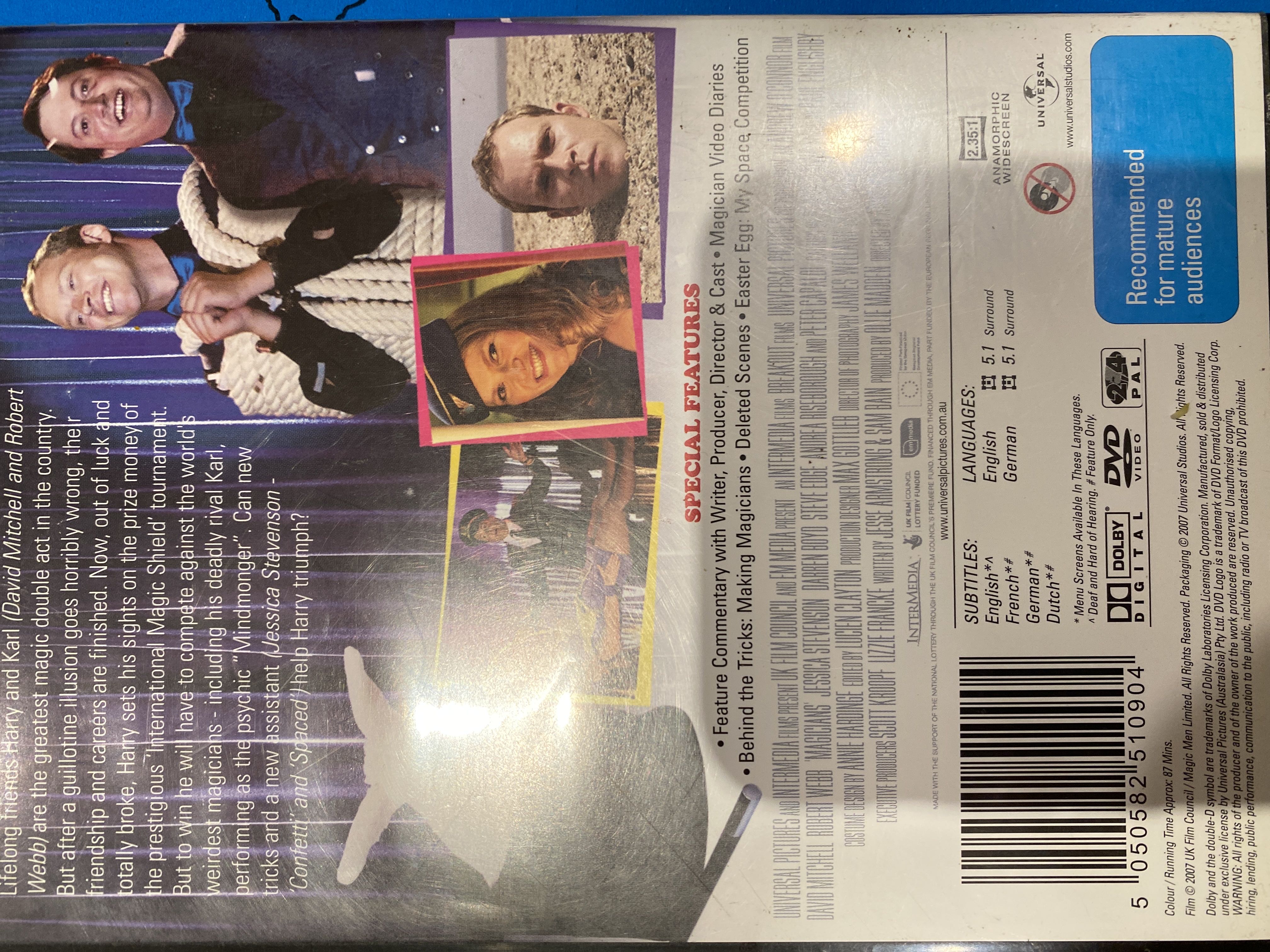 Magicians DVD movie collectible [Barcode 5050582510904] - Main Image 2