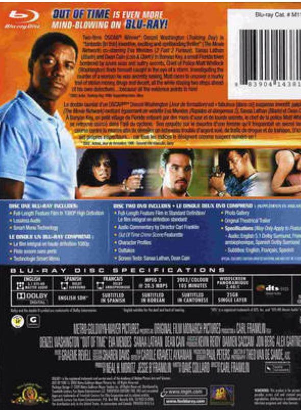 Out of Time Blu-ray movie collectible [Barcode 883904143819] - Main Image 2