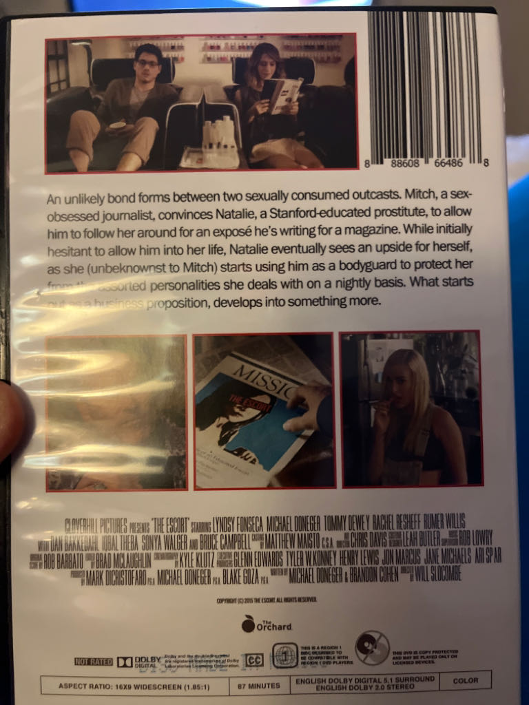 The Escort DVD movie collectible [Barcode 888608664868] - Main Image 2