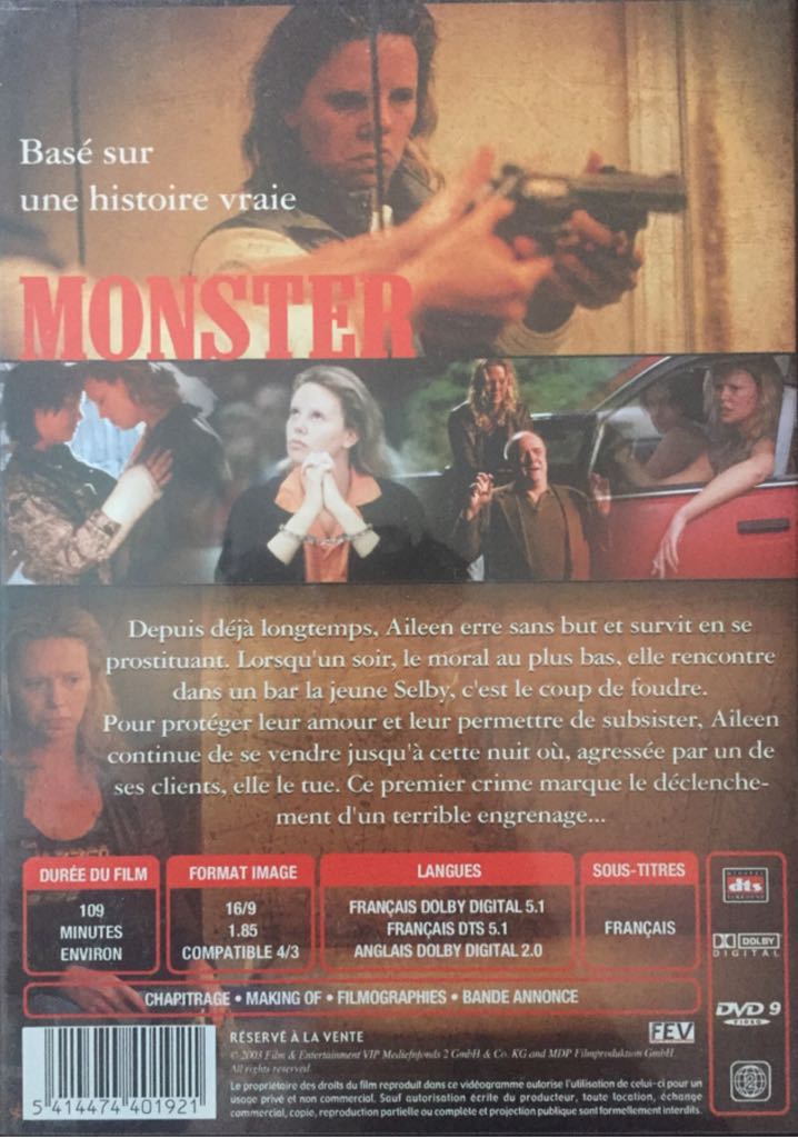 Monster DVD movie collectible [Barcode 5414474401921] - Main Image 2