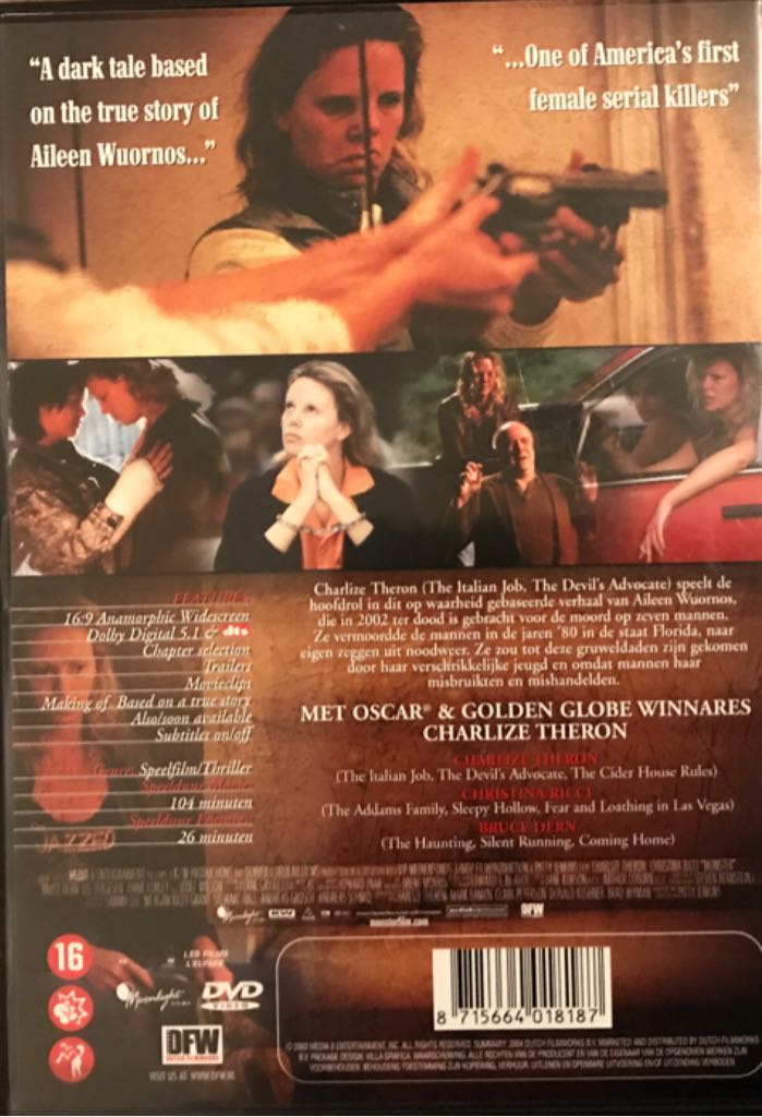 Monster DVD movie collectible [Barcode 8715664018187] - Main Image 2