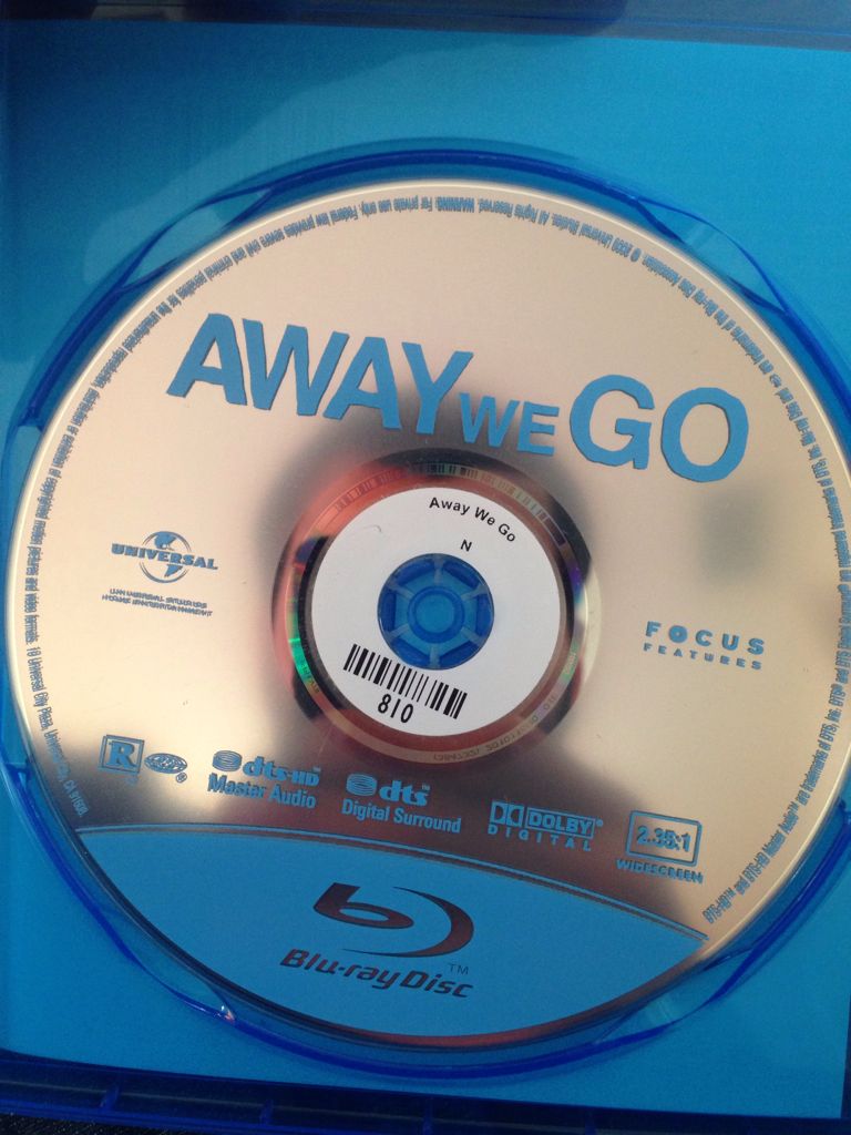 Away We Go Blu-ray movie collectible [Barcode 025195050357] - Main Image 2