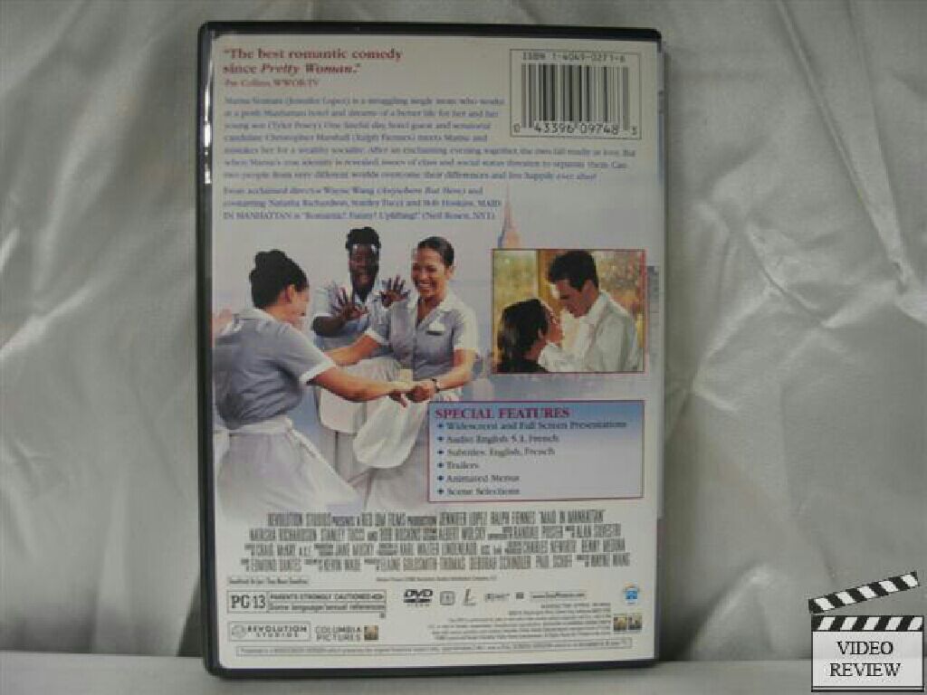 Maid In Manhattan DVD movie collectible [Barcode 043396156661] - Main Image 2