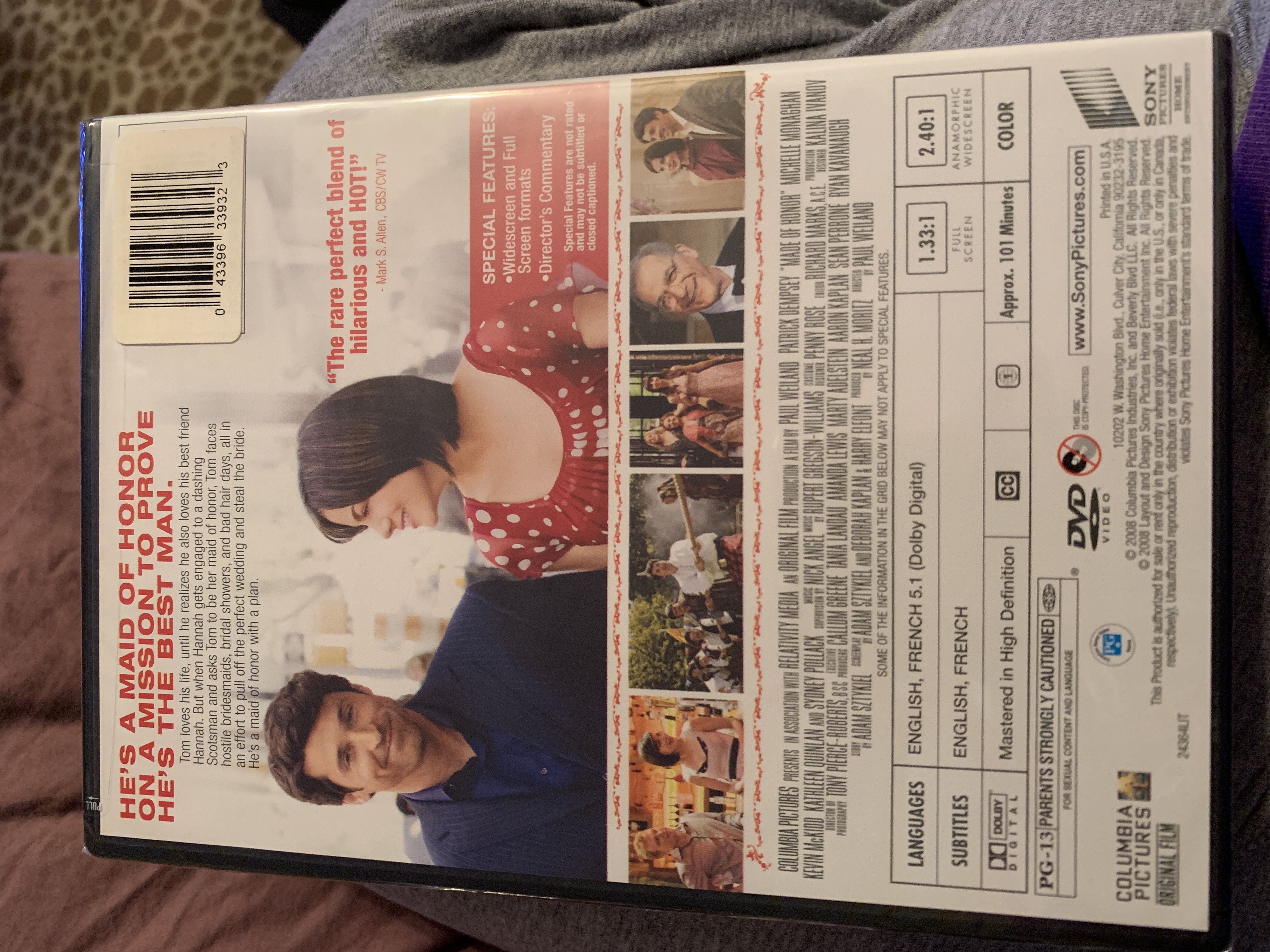 Made Of Honor DVD movie collectible [Barcode 043396337718] - Main Image 2