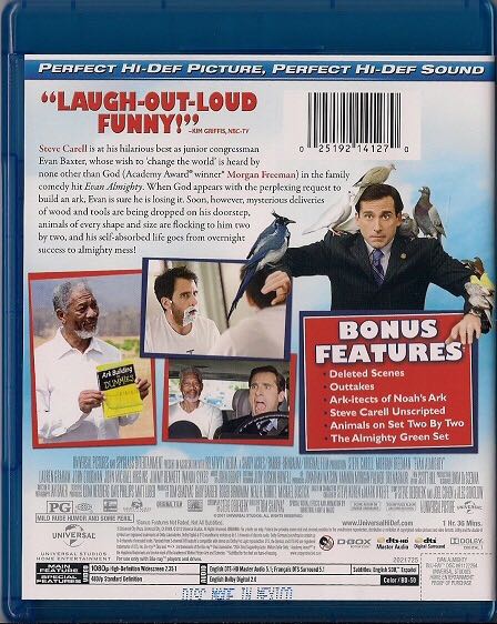 Evan Almighty Blu-ray movie collectible [Barcode 025192141270] - Main Image 2