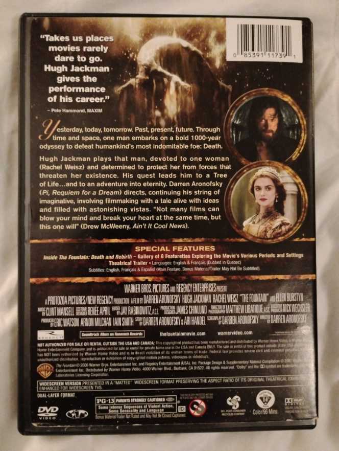 Fountain, The DVD movie collectible [Barcode 085391117391] - Main Image 2