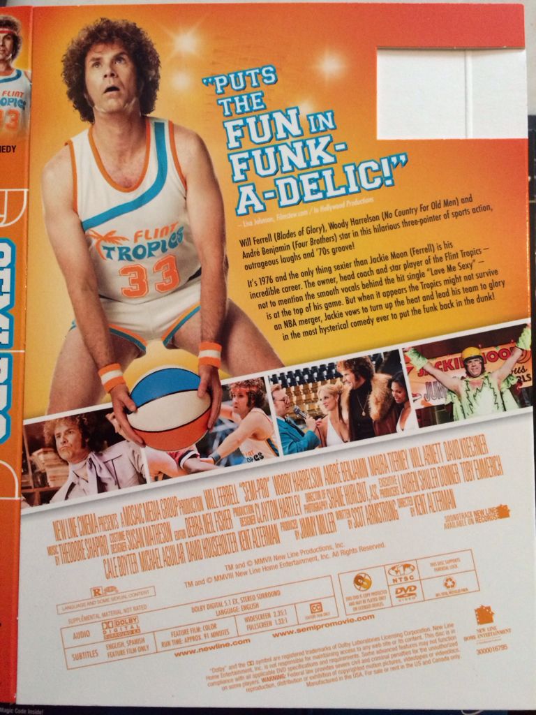 Semi-Pro (DVD/UPC: Unknown) DVD movie collectible [Barcode 065935817802] - Main Image 2