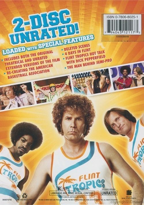 W. FERRELL(2008)Semi-Pro(4oct)     okru 16mm movie collectible [Barcode 0794043121173] - Main Image 2