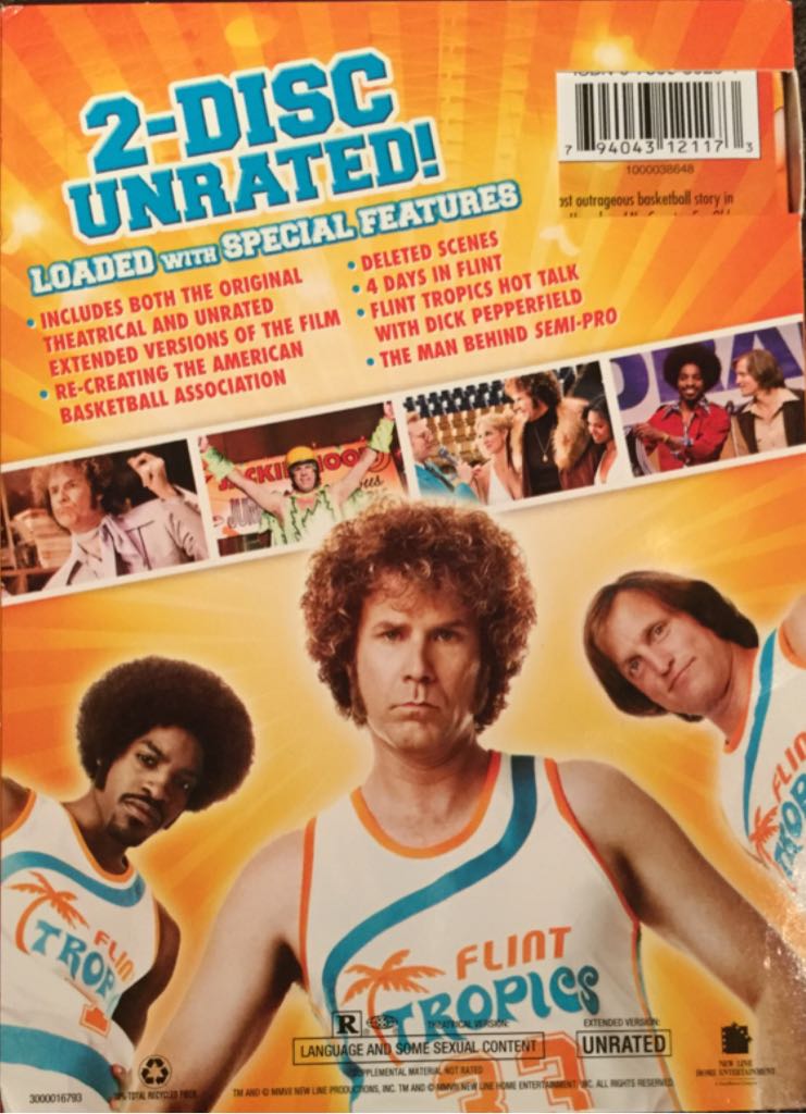 Semi Pro DVD movie collectible [Barcode 794043121173] - Main Image 2
