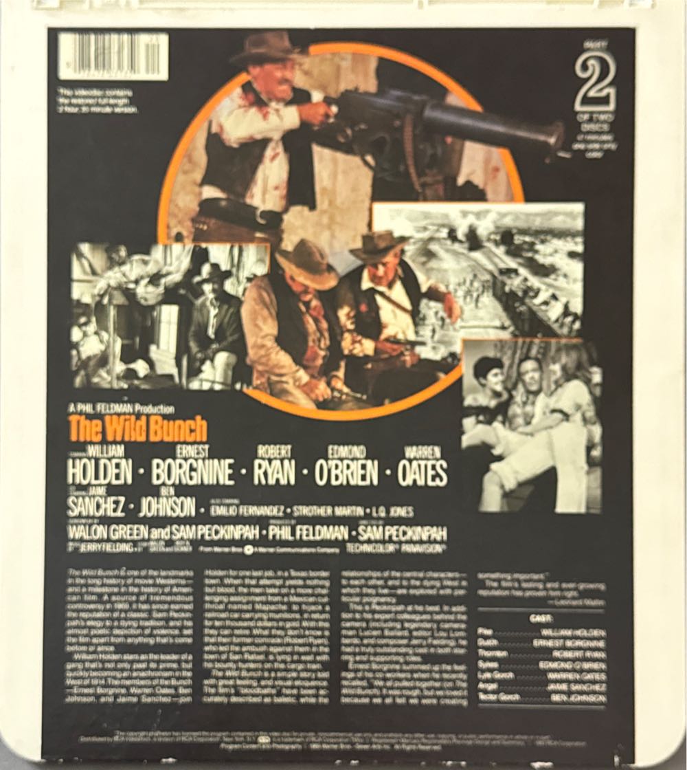 The Wild Bunch CED movie collectible [Barcode 076476031350] - Main Image 4