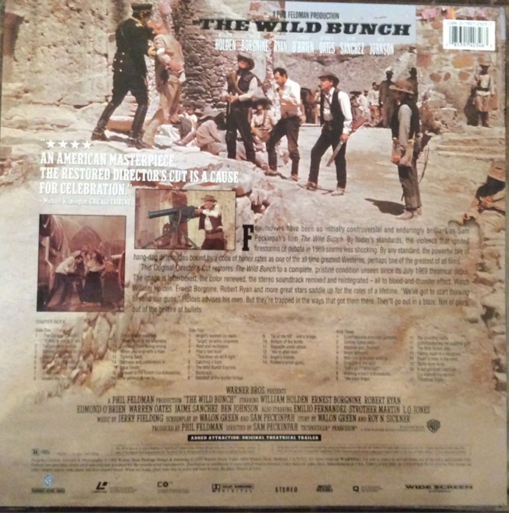 * LD : Wild Bunch, The  Laser Disc movie collectible [Barcode 085391403463] - Main Image 2