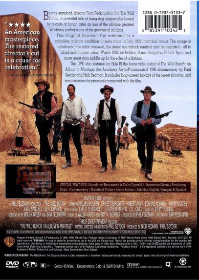 The Wild Bunch DVD movie collectible [Barcode 9325336000687] - Main Image 2