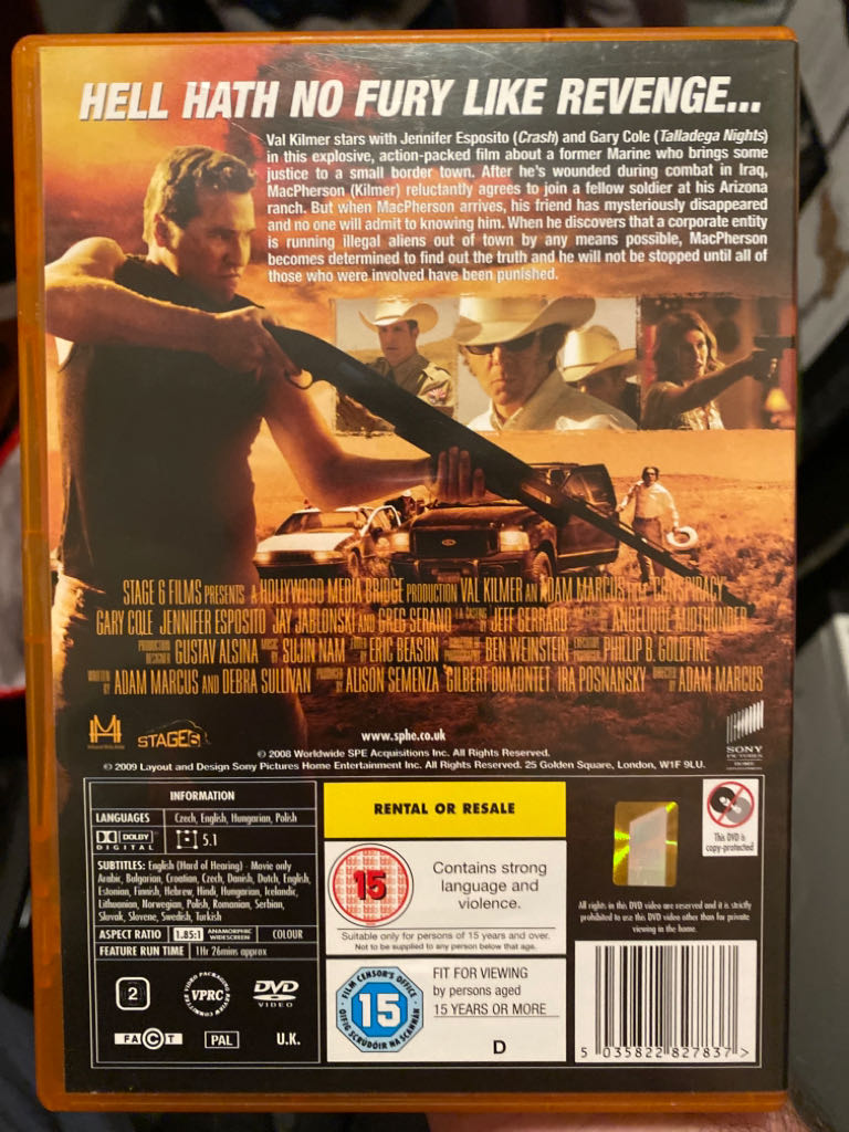 Conspiracy DVD movie collectible [Barcode 5035822827837] - Main Image 2