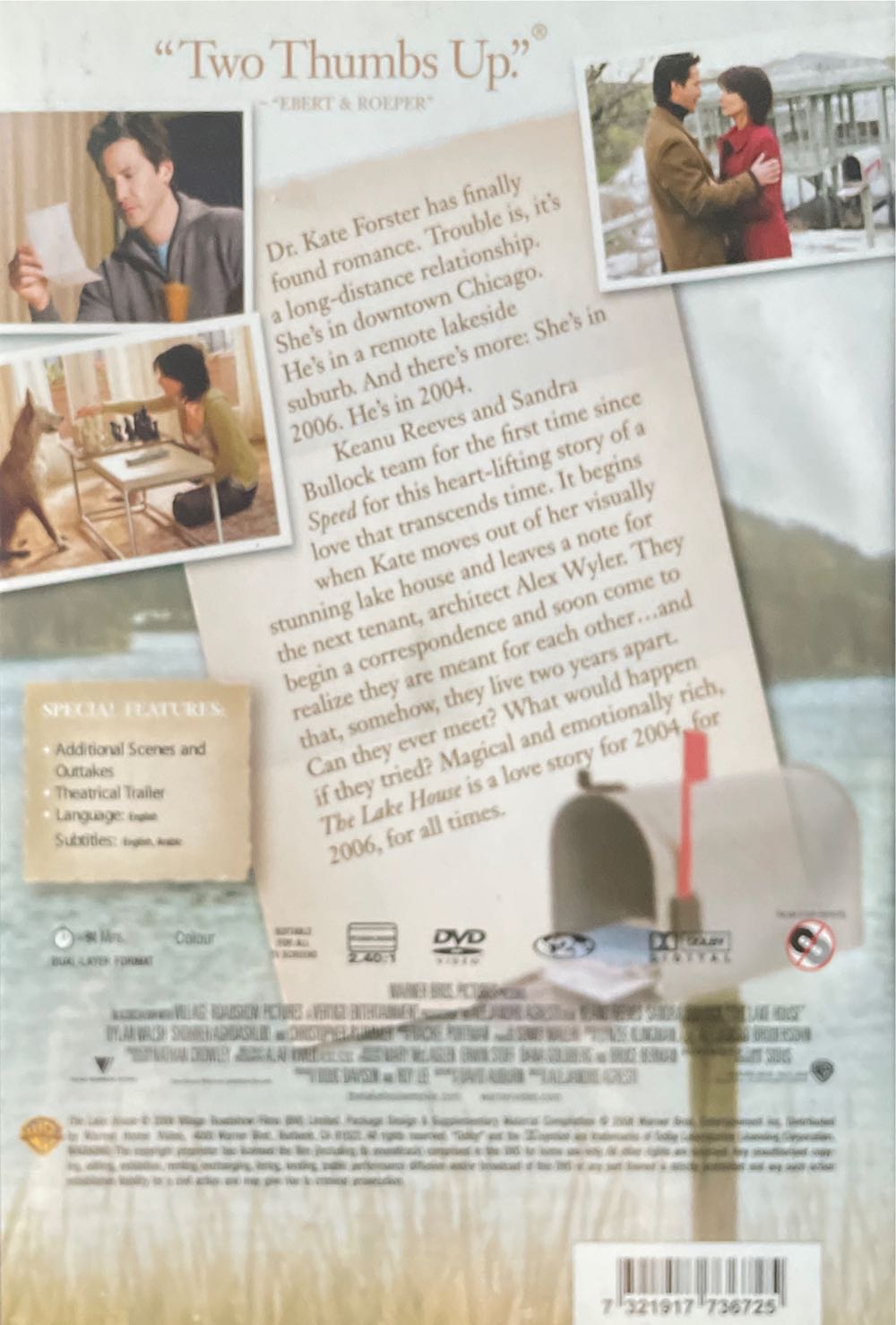 The Lake House DVD movie collectible [Barcode 7321917736725] - Main Image 2
