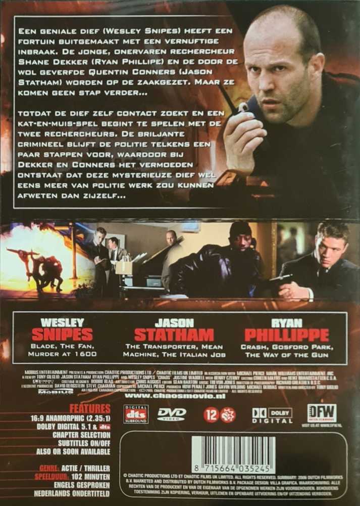 Chaos DVD movie collectible [Barcode 8715664035245] - Main Image 2