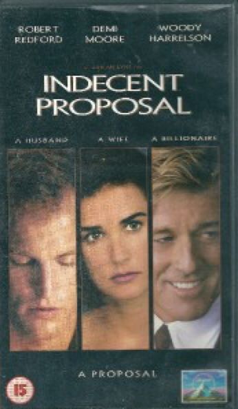 Indecent Proposal VHS movie collectible [Barcode 097363245339] - Main Image 2