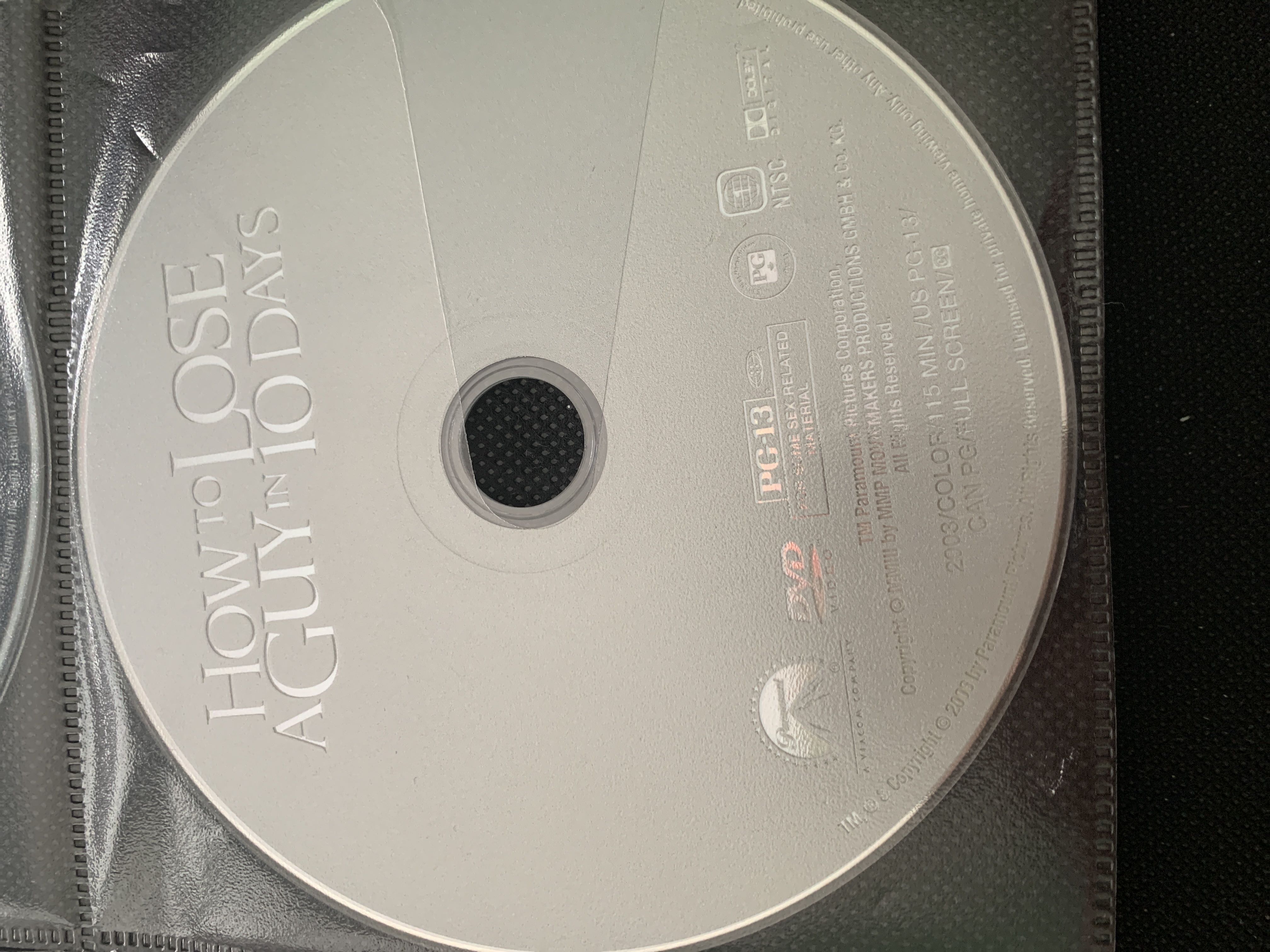 How to Lose a Guy in 10 Days DVD movie collectible [Barcode 097360568127] - Main Image 3