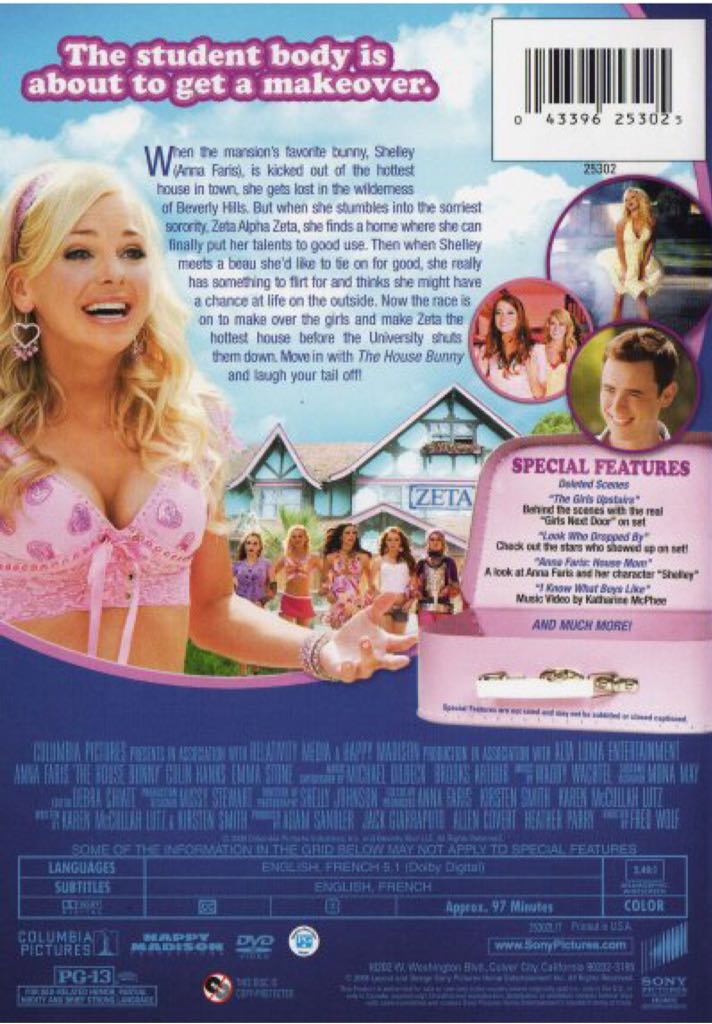 House Bunny, The DVD movie collectible [Barcode 5035822134836] - Main Image 2