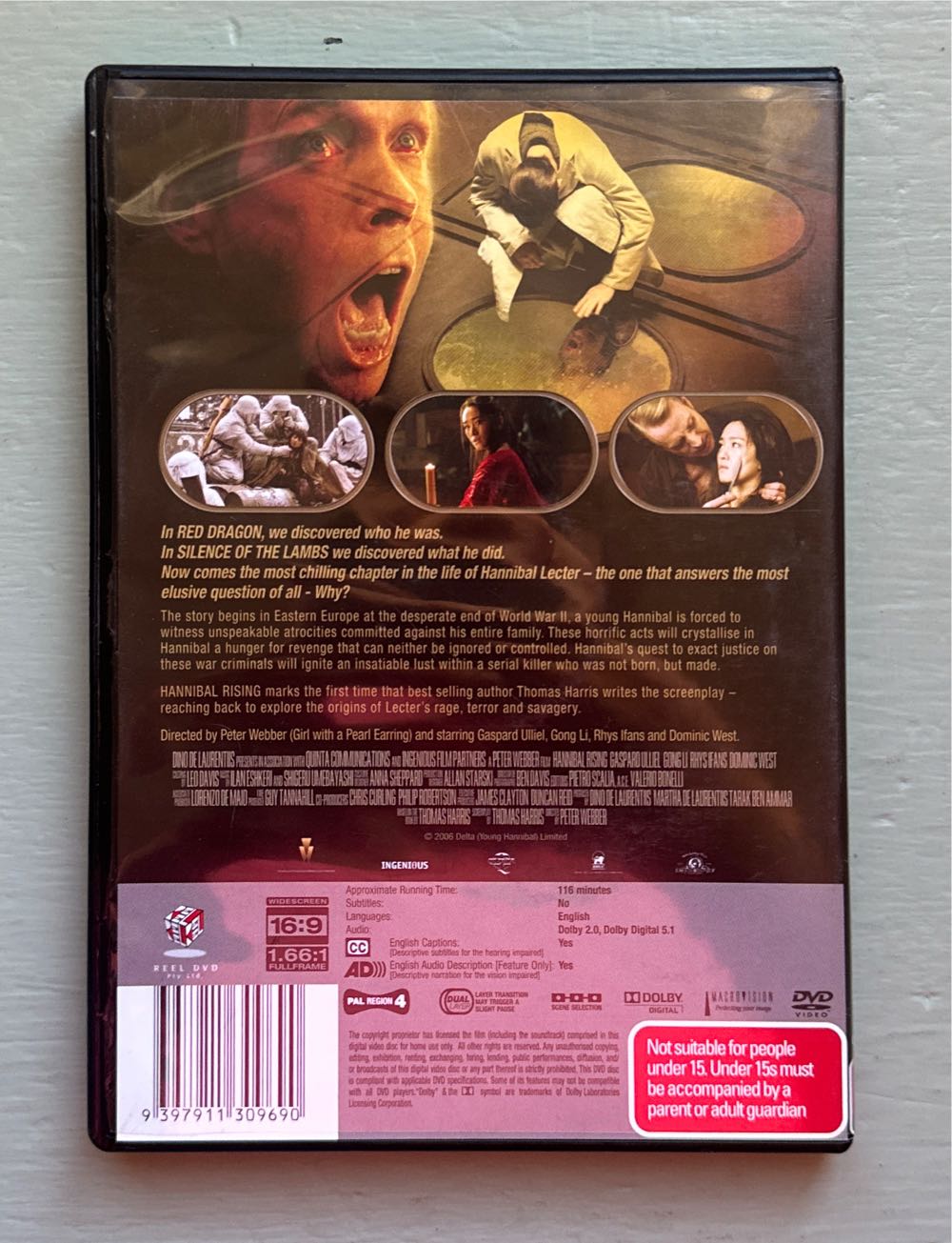 Hannibal 5: Hannibal Rising (2007) DVD DVD movie collectible [Barcode 9397911309690] - Main Image 2