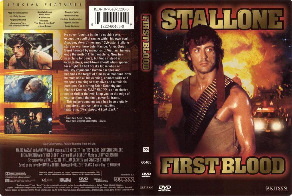 First Blood Rambo 1 DVD movie collectible [Barcode 012236046509] - Main Image 2