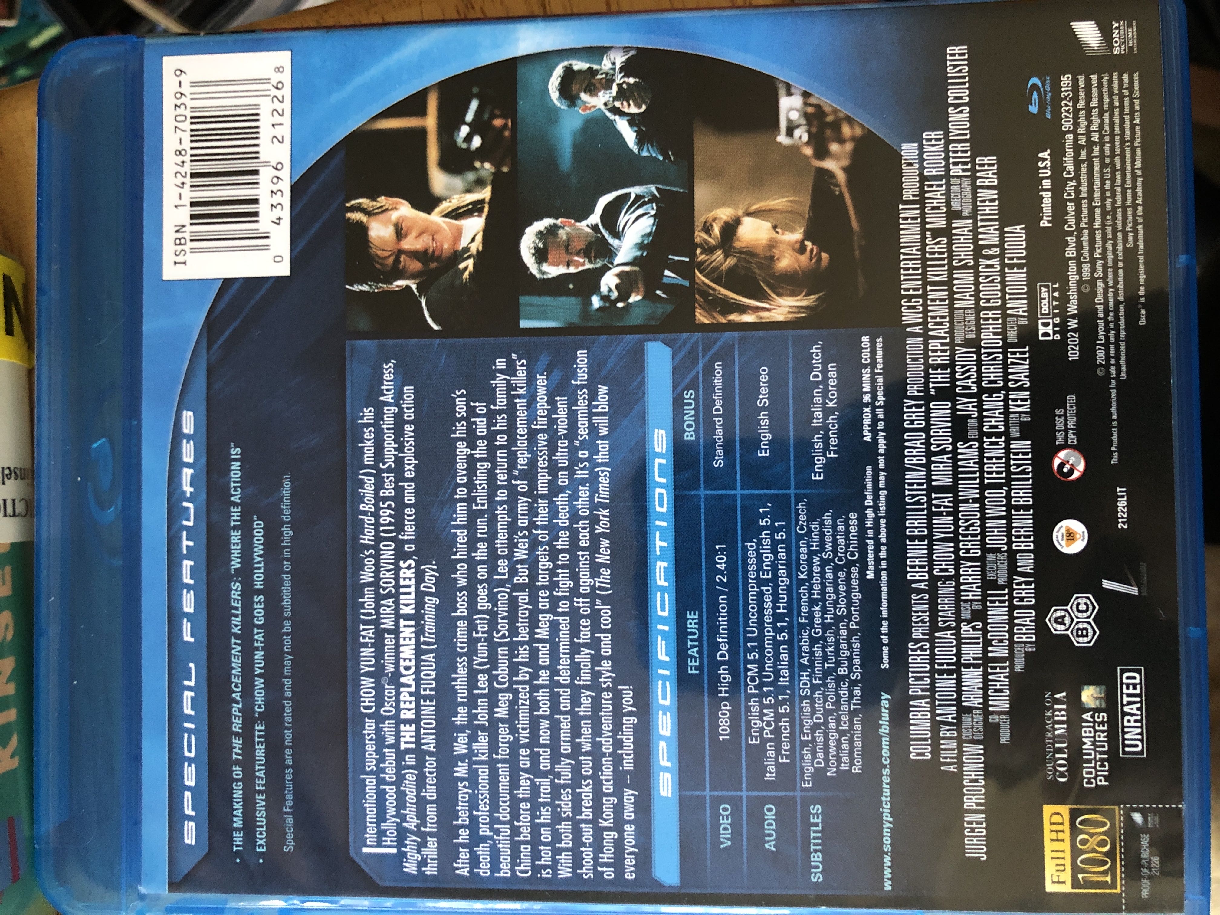 The Replacement Killers iTunes movie collectible [Barcode 043396212268] - Main Image 3